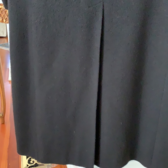 Men’s Cashmere top coat mink collar, black, vent in back - Picture 5 of 6